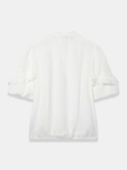 Mint Velvet White Crochet Detail Blouse - Image 8 of 8