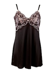 Pour Moi Black Pink Opulence Chemise - Image 3 of 4