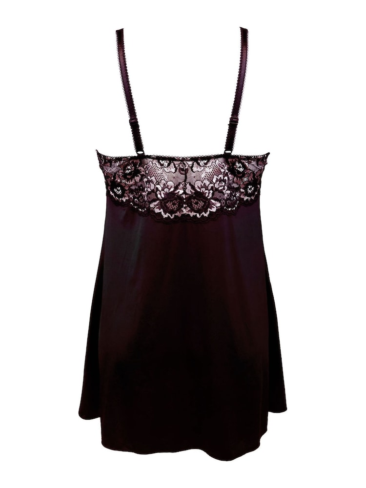 Pour Moi Black Pink Opulence Chemise - Image 4 of 4