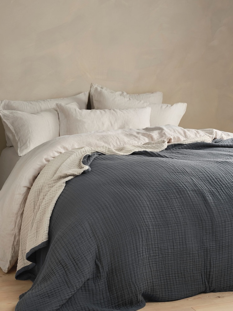 Bedfolk The Reversible Dream Cotton Throw - Εικόνα 2 του 6
