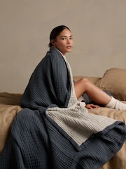 Bedfolk The Reversible Dream Cotton Throw - Εικόνα 3 του 6