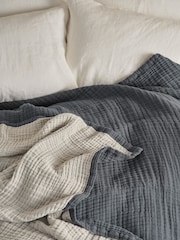 Bedfolk The Reversible Dream Cotton Throw - Εικόνα 5 του 6