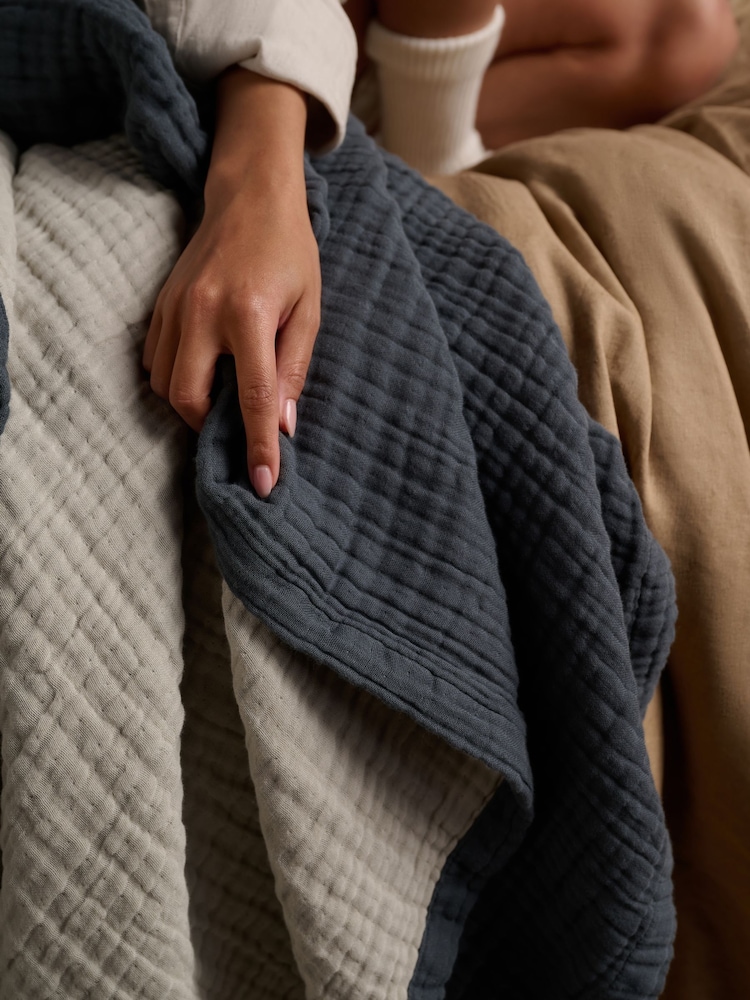 Bedfolk The Reversible Dream Cotton Throw - Εικόνα 6 του 6