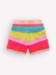 Boden Blue Pointelle Knitted Shorts - Image 2 of 3