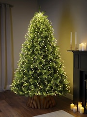 Lumineo Silver Warm White 7ft LED Micro Wire Christmas Tree Bunch Lights - Image 1 of 8