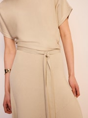 Mint Velvet Grey Knit Midi Dress - Image 4 of 8