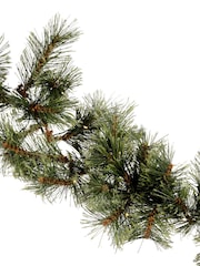 Everlands Green Warm White 270cm Cashmere Pre-Lit Christmas Garland - Image 3 of 3