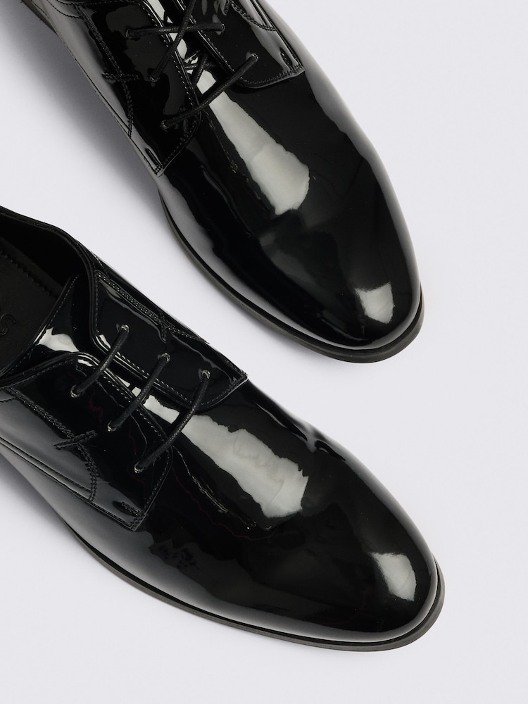 MOSS Black Mayfair Patent Dress Shoes - Image 4 of 4 MOSS Black Mayfair Patent Dress Shoes - Image 4 of 4