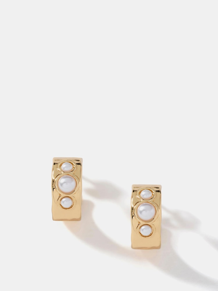 Mint Velvet Mini Hoop Earrings - 画像 2 / 4