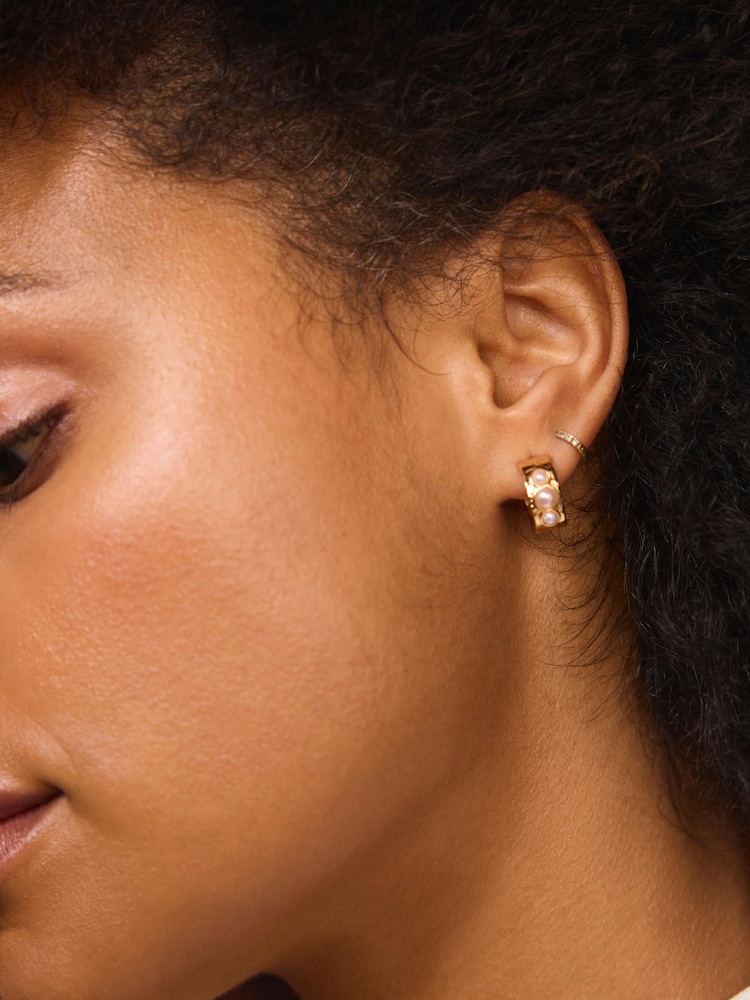 Mint Velvet Mini Hoop Earrings - 画像 4 / 4