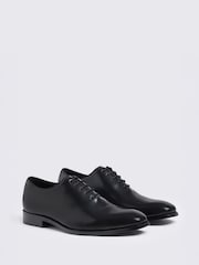MOSS Black John White Oscar Wholecut Shoes - Image 2 of 4