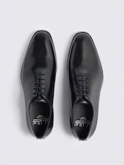 MOSS Black John White Oscar Wholecut Shoes - Image 3 of 4