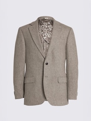 MOSS Natural Tailored Fit Donegal Tweed Suit Jacket - Image 7 of 7