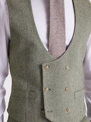 MOSS Regular Fit Herringbone Suit Waistcoat - Imagen 3 de 3