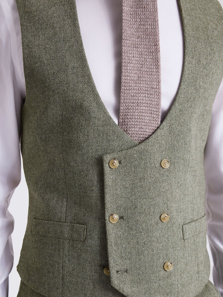 MOSS Regular Fit Herringbone Suit Waistcoat - Imagen 3 de 3 MOSS Regular Fit Herringbone Suit Waistcoat - Imagen 3 de 3