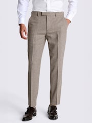 MOSS Natural Tailored Fit Donegal Tweed Suit Trousers - Image 1 of 3