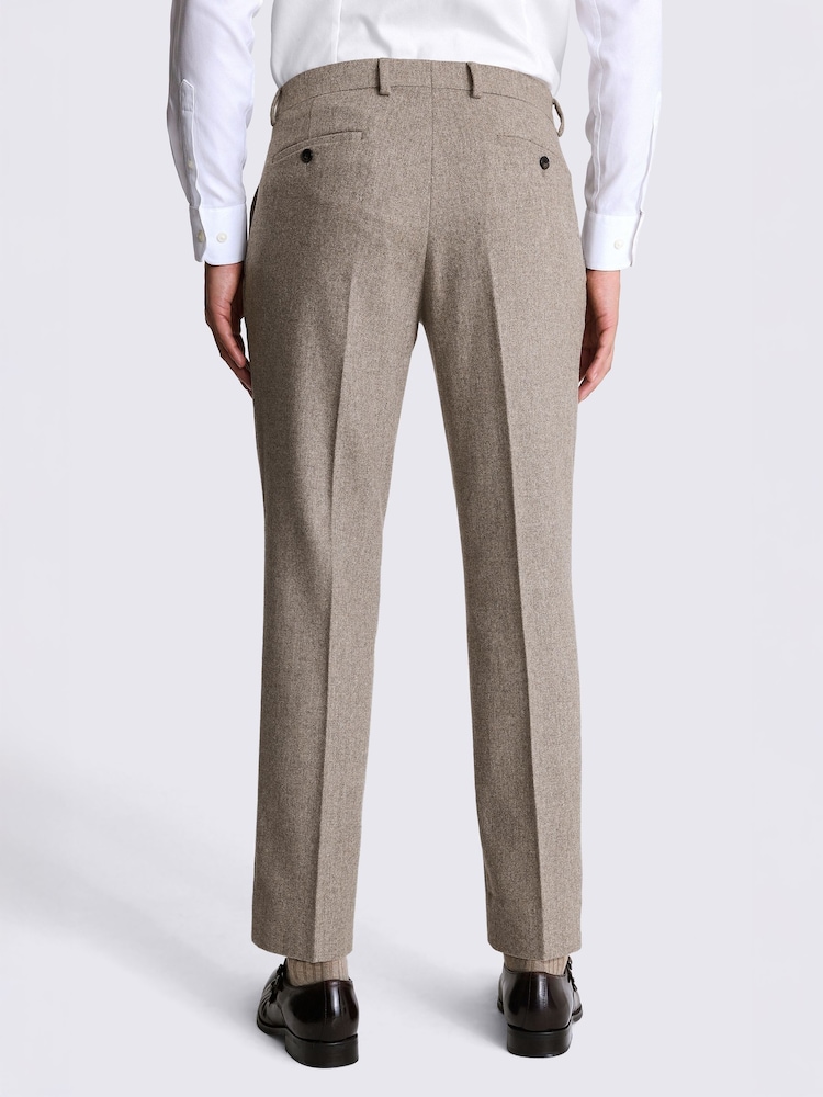 MOSS Natural Tailored Fit Donegal Tweed Suit Trousers - Image 2 of 3