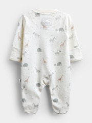 Jojo Maman Bébé Safari Sleepsuit & Hat Set - Εικόνα 3 του 7
