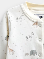 Jojo Maman Bébé Safari Sleepsuit & Hat Set - Εικόνα 6 του 7
