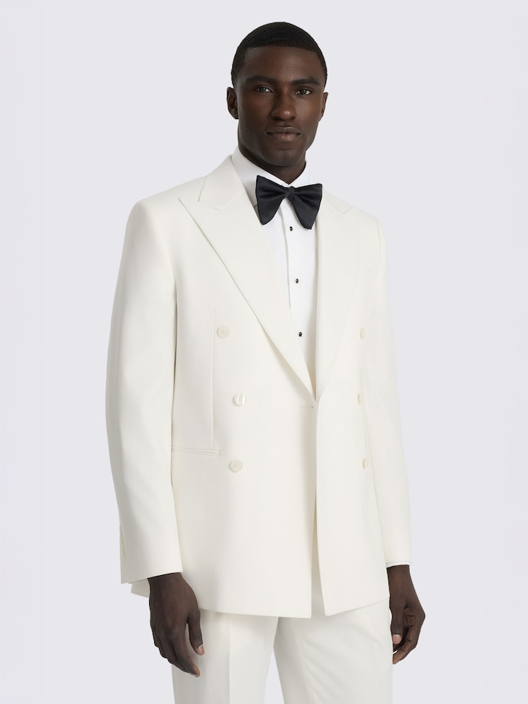 MOSS White Tailored Fit Suit Jacket - Image 1 of 5