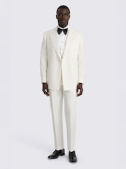 MOSS White Tailored Fit Suit Jacket - Image 2 of 5