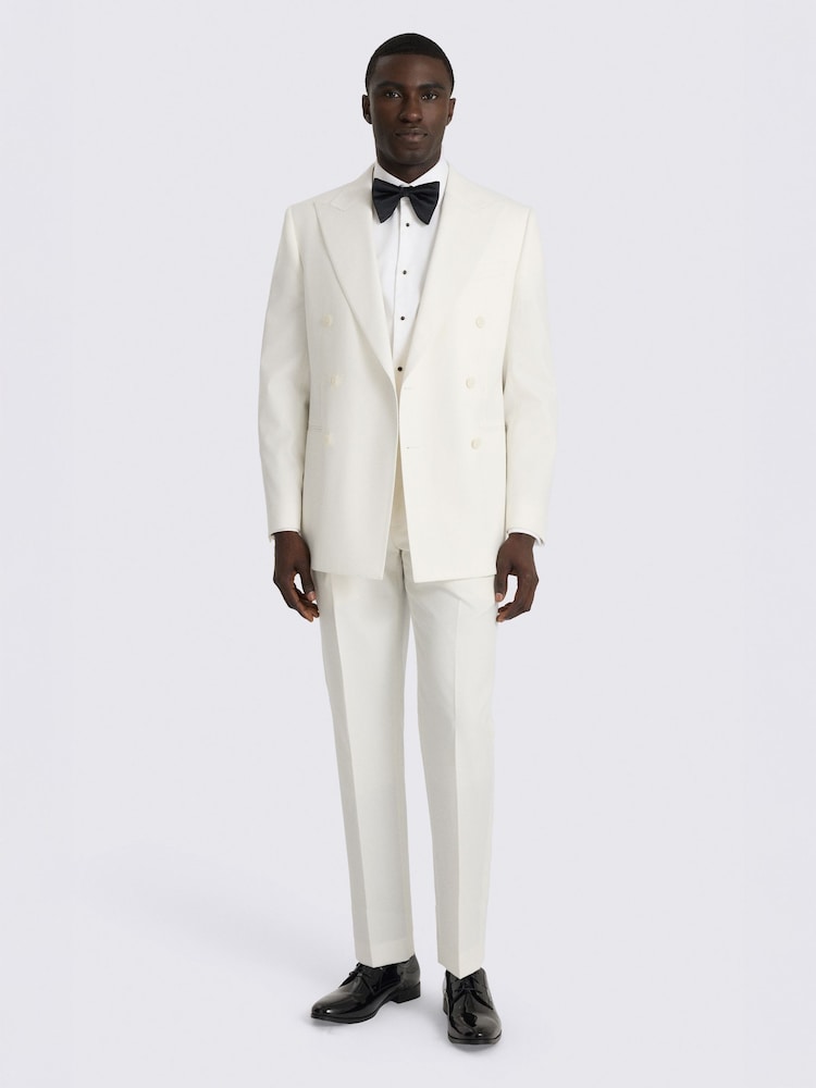 MOSS White Tailored Fit Suit Jacket - Image 2 of 5