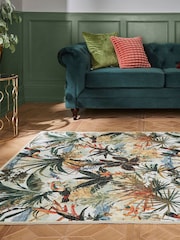 Clarke and Clarke Antique Natural Toucan Antique Washable Rug - Image 2 of 6