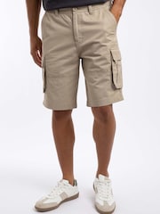 Weird Fish Brown Rigney Cargo Shorts - Image 1 of 7