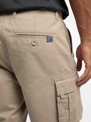 Weird Fish Brown Rigney Cargo Shorts - Image 4 of 7