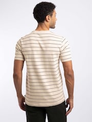 Weird Fish Cream Grayson Textured Stripe T-Shirt - Image 2 of 7