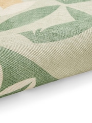 Scion Pine Green Tulip Trellis Blush Washable Rug - Image 6 of 6