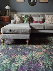 Clarke and Clarke Mulberry Purple Congo Jungle Washable Rug - Image 2 of 6