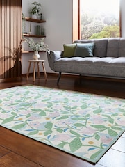 Scion Juniper/Violet Green Dancing Daisies Juniper/Violet Washable Rug - Image 2 of 6