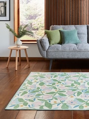 Scion Juniper/Violet Green Dancing Daisies Juniper/Violet Washable Rug - Image 3 of 6