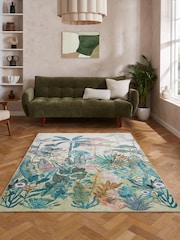 Harlequin Floreana Bleached Coral Washable Rug - Bild 1 von 6