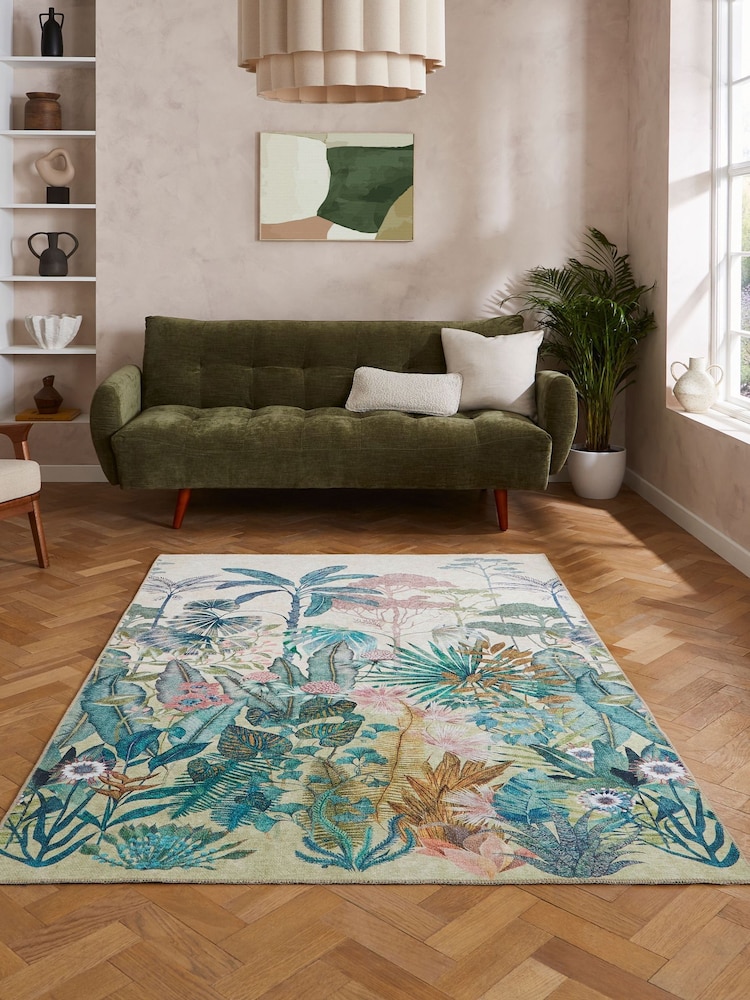 Harlequin Floreana Bleached Coral Washable Rug - Bild 1 von 6 Harlequin Floreana Bleached Coral Washable Rug - Bild 1 von 6