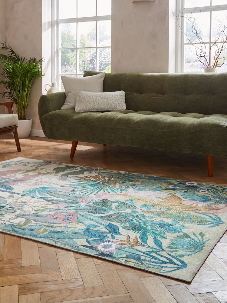 Harlequin Floreana Bleached Coral Washable Rug - Bild 2 von 6 Harlequin Floreana Bleached Coral Washable Rug - Bild 2 von 6