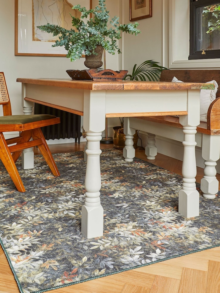Clarke and Clarke Salt & Pepper Natural Congo Jungle Washable Rug - Image 2 of 6 Clarke and Clarke Salt & Pepper Natural Congo Jungle Washable Rug - Image 2 of 6