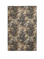 Clarke and Clarke Salt & Pepper Natural Congo Jungle Washable Rug - Image 4 of 6