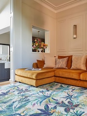 Clarke and Clarke Blush Pink Toucan Antique Washable Rug - Image 2 of 6