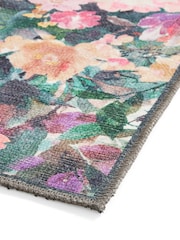 Clarke and Clarke Fuchsia Purple Tahiti Spring Washable Rug - Image 5 of 6