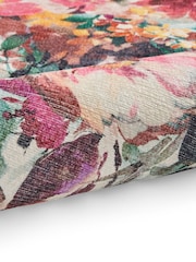 Clarke and Clarke Fuchsia Purple Tahiti Spring Washable Rug - Image 6 of 6