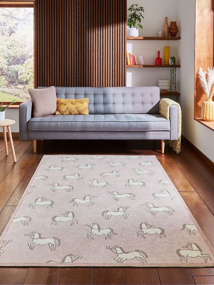 Scion Bon Bon Pink Canter Bon Bon Washable Rug - Image 1 of 6 Scion Bon Bon Pink Canter Bon Bon Washable Rug - Image 1 of 6