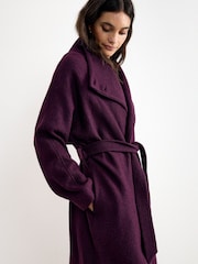 Lila - Phase Eight Jennifer Knit Coat - Bild 5 von 7