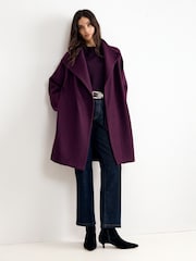 Lila - Phase Eight Jennifer Knit Coat - Bild 7 von 7