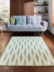 Scion Sage Green Kasuri Honey Washable Rug - Image 1 of 6