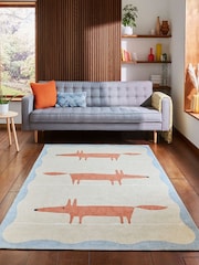 Scion Beige/Terra Cream Mr Fox Beige/Terra Washable Rug - Image 1 of 6