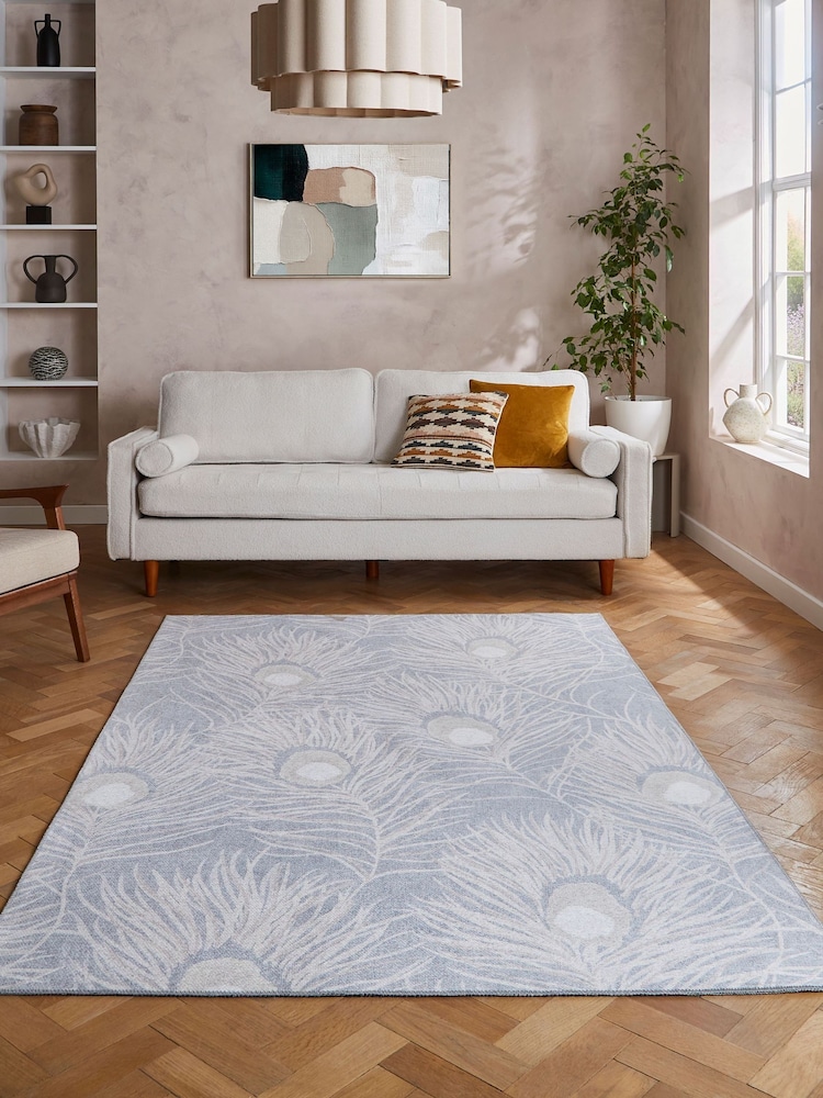 Harlequin Orlena Powder Blue Washable Rug - Bild 1 von 6 Harlequin Orlena Powder Blue Washable Rug - Bild 1 von 6