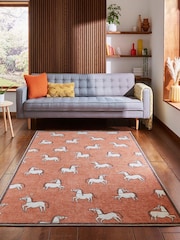 Scion Spice Orange Canter Bon Bon Washable Rug - Image 1 of 6