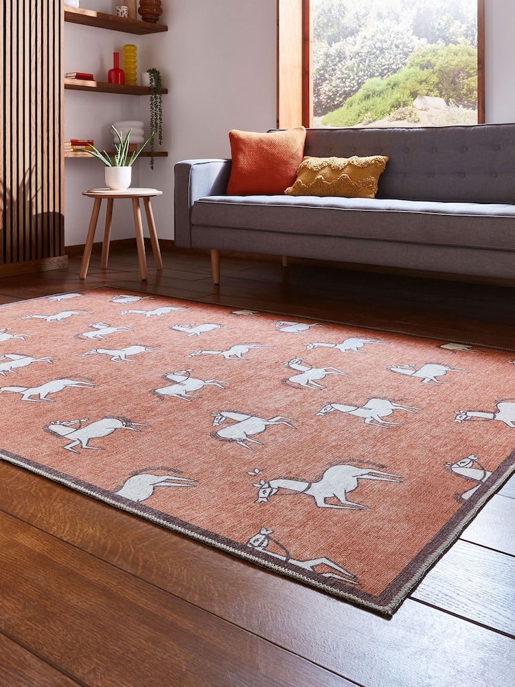Scion Spice Orange Canter Bon Bon Washable Rug - Image 2 of 6 Scion Spice Orange Canter Bon Bon Washable Rug - Image 2 of 6
